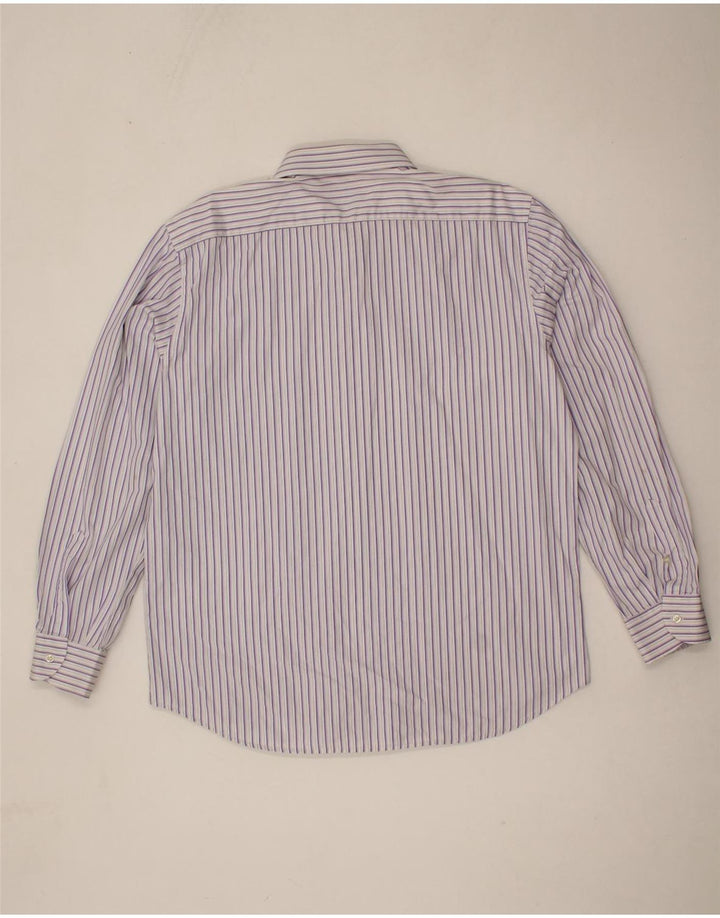 ROCCOBAROCCO Mens Shirt Size 44 17 1/2 XL Purple Striped Vintage Roccobarocco and Second-Hand Roccobarocco from Messina Hembry 