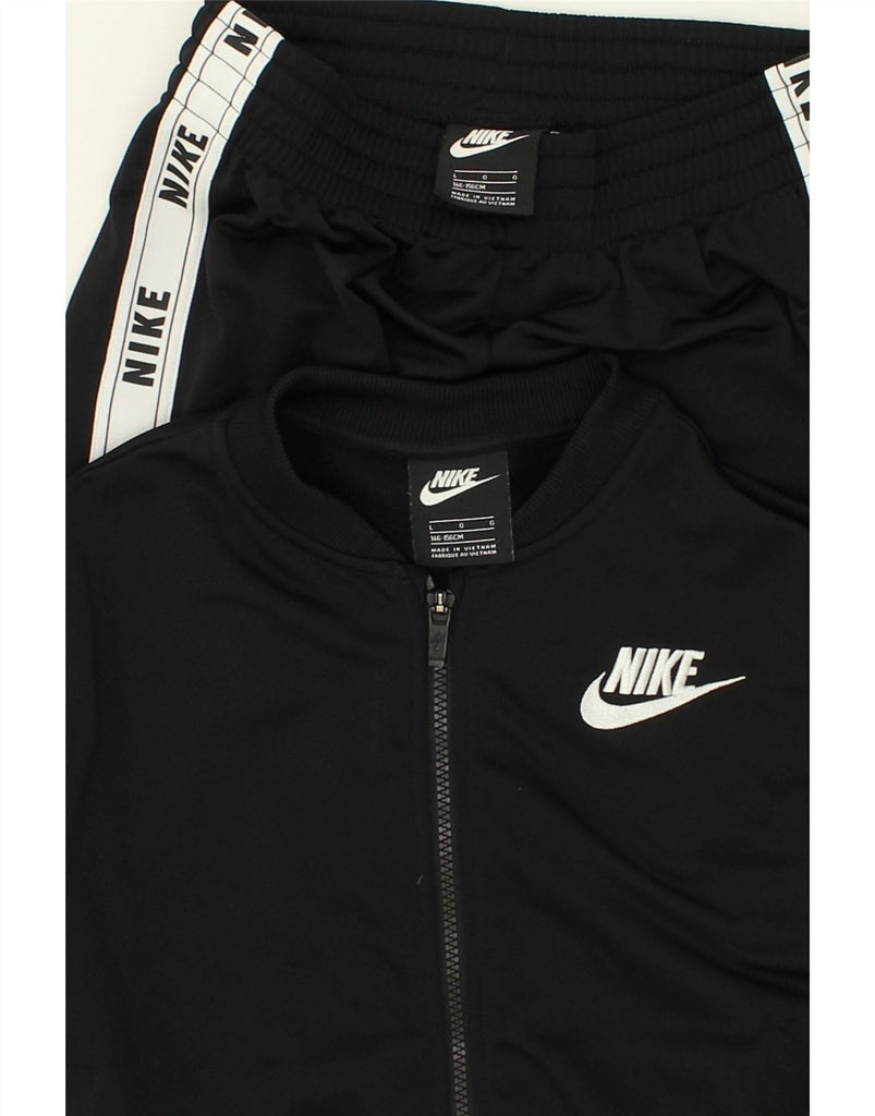 NIKE Boys Full Tracksuit 13-14 Years Large  Black Polyester | Vintage Nike | Thrift | Second-Hand Nike | Used Clothing | Messina Hembry 