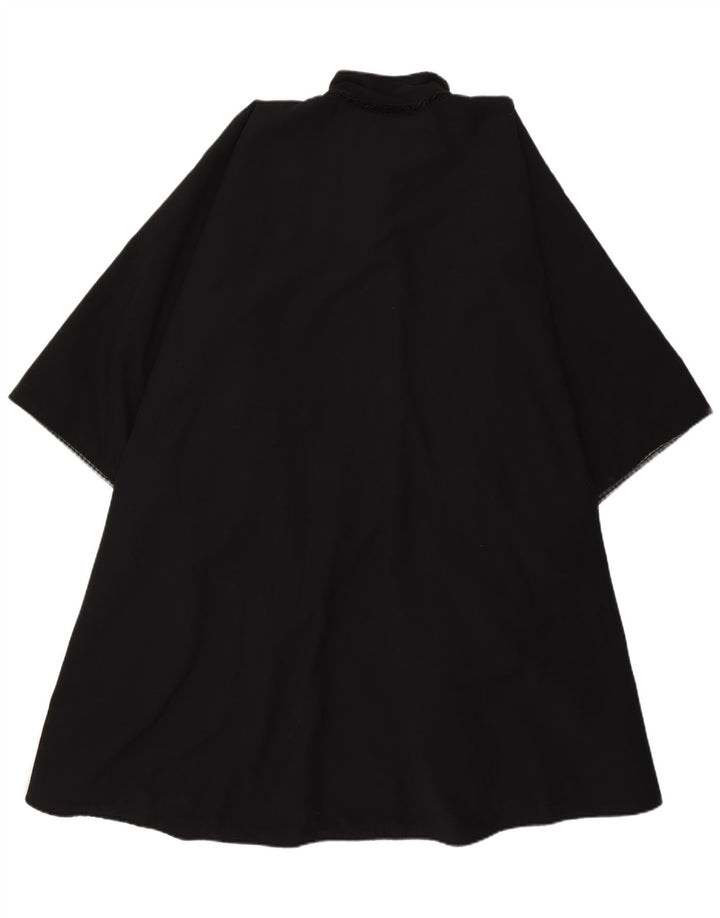 Vintage Womens Cape Coat One Size Black Retro