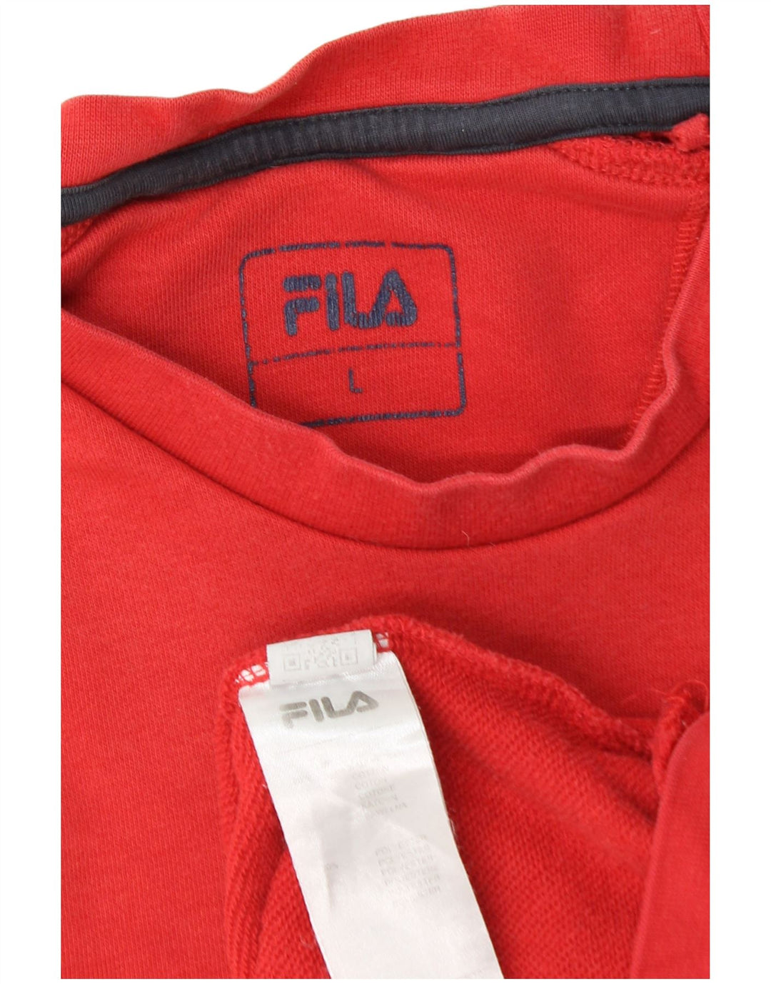 Fila Mens Sweatshirt Jumper Large Red Polyester