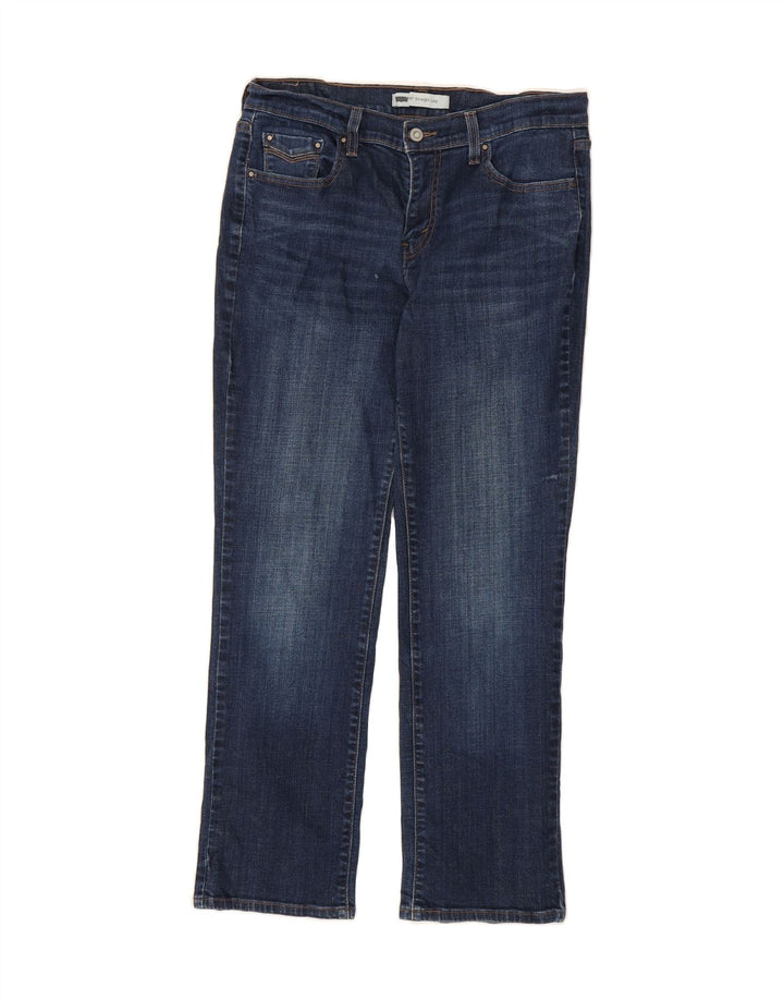 LEVI'S Womens 505 Straight Jeans W30 L30 Blue Cotton Vintage Levi's and Second-Hand Levi's from Messina Hembry 
