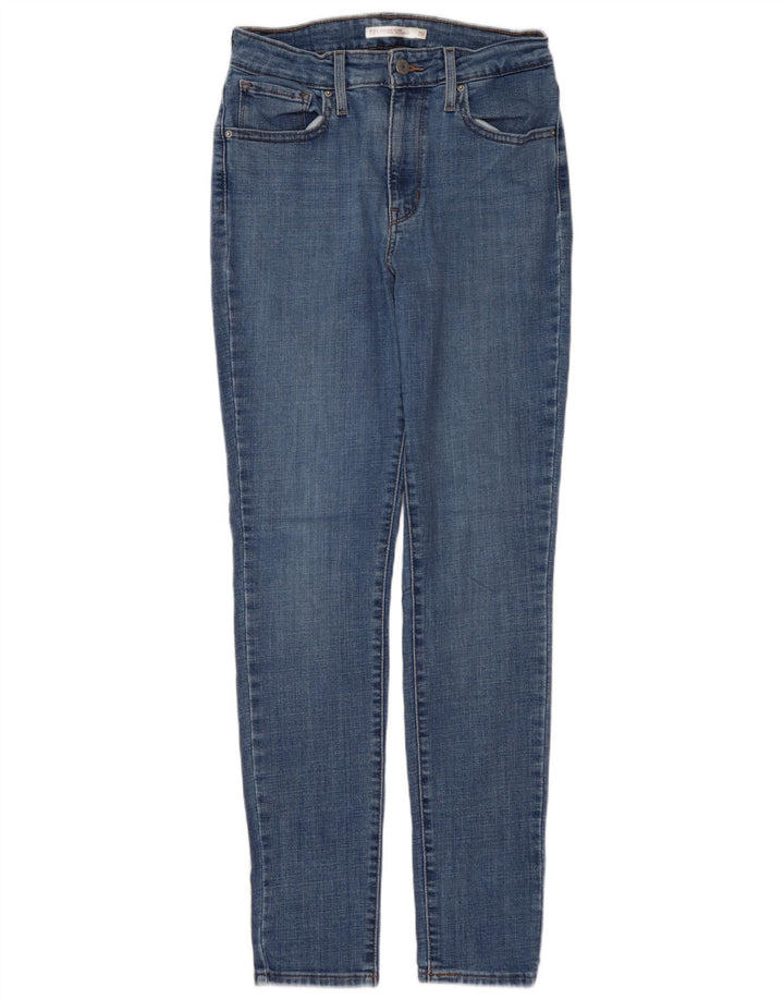 LEVI'S Womens 721 High Rise Skinny Jeans W28 L30 Blue Cotton