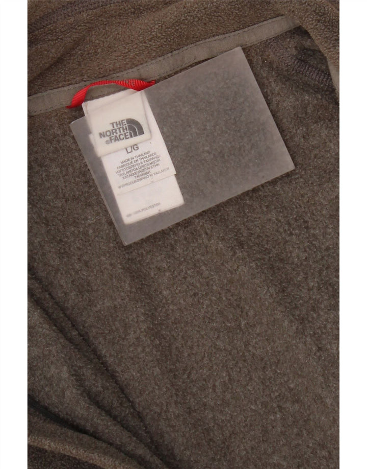 The North Face Womens Liner Fleece Jacket UK 16 Large Grey Polyester
