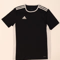 Adidas Mens Climalite T-Shirt Top Medium Black Colourblock Polyester