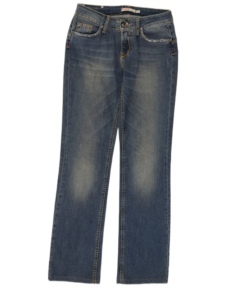 LIU JO Womens Distressed Slim Jeans W28 L31 Blue Cotton
