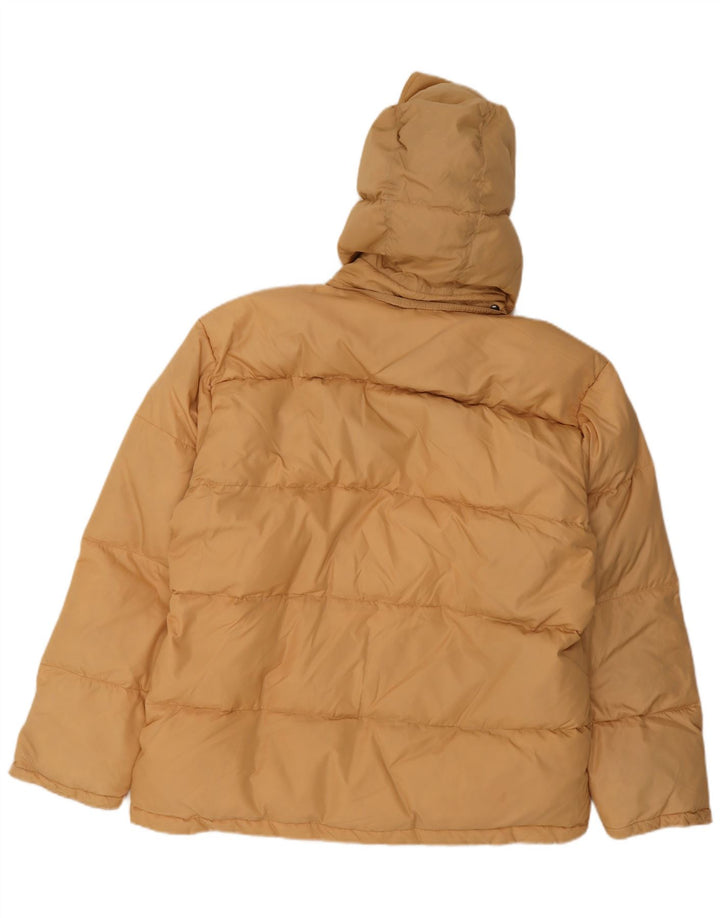 Fila Mens Hooded Padded Jacket IT 52 XL Beige Polyamide