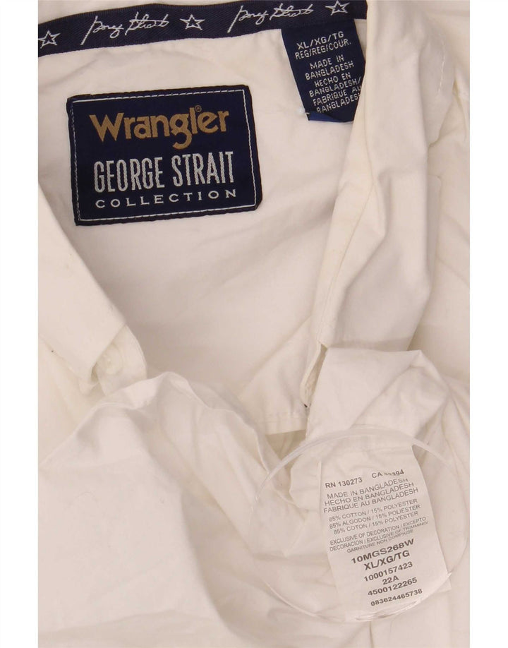 Wrangler Mens Shirt XL White Cotton