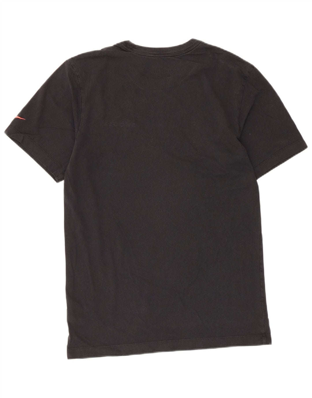 Nike Mens Swoosh Graphic T-Shirt Top Small Black Cotton