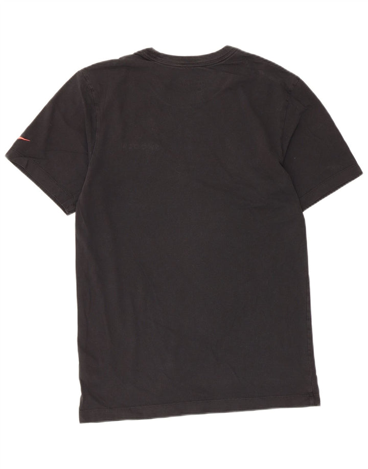 Nike Mens Swoosh Graphic T-Shirt Top Small Black Cotton