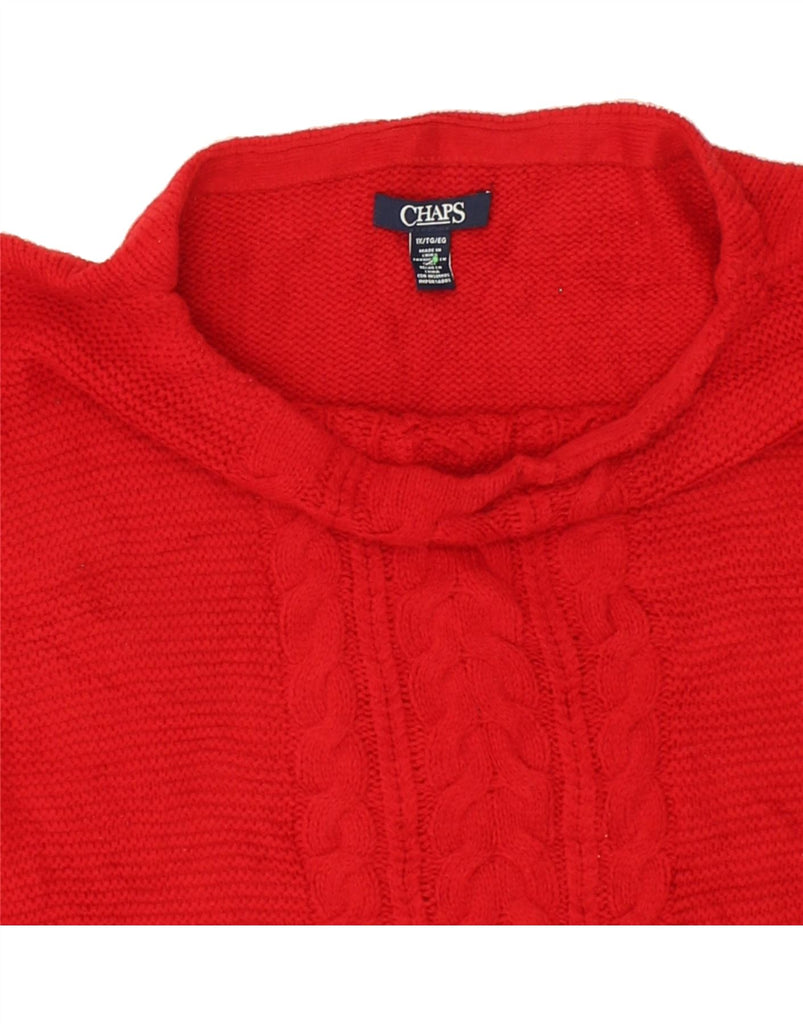 CHAPS Womens Boat Neck Jumper Sweater UK 18 XL Red Cotton | Vintage Chaps | Thrift | Second-Hand Chaps | Used Clothing | Messina Hembry 