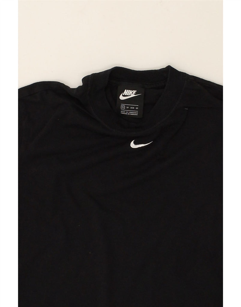 NIKE Womens T-Shirt Top UK 6 XS Black Cotton | Vintage Nike | Thrift | Second-Hand Nike | Used Clothing | Messina Hembry 