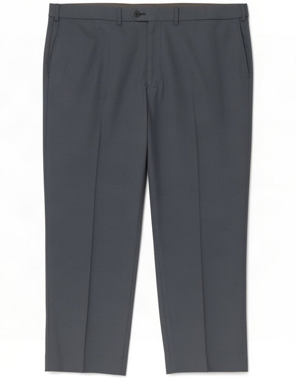 Marks & Spencer Mens Straight Suit Trousers W44 L29 Grey Polyester