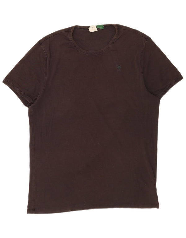 G-Star Mens T-Shirt Top XL Brown Cotton