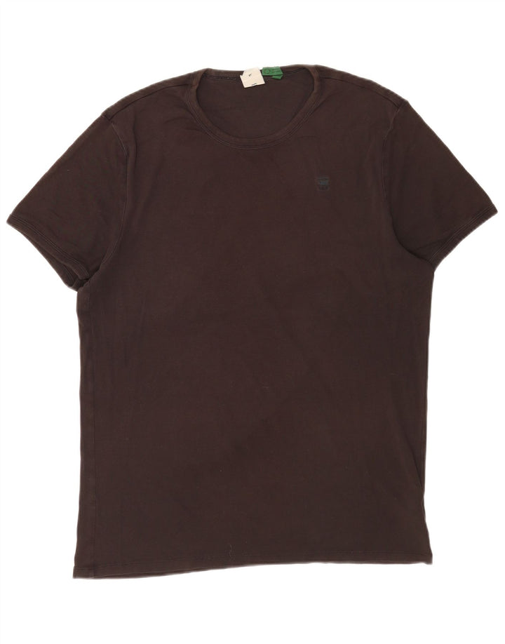 G-Star Mens T-Shirt Top XL Brown Cotton