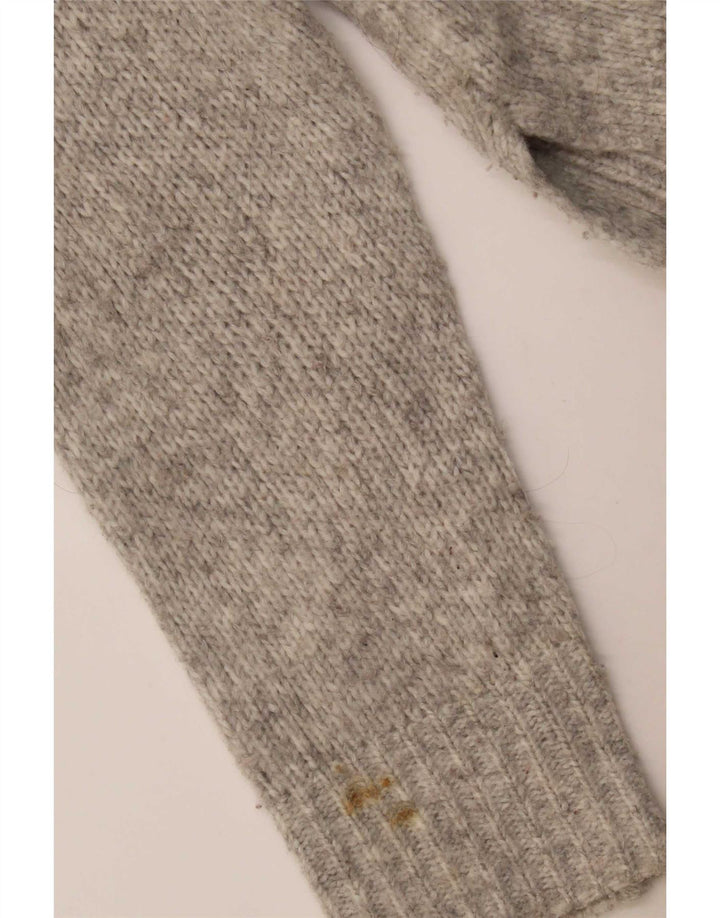 Zara Girls Cardigan Sweater 8-9 Years Grey Flecked