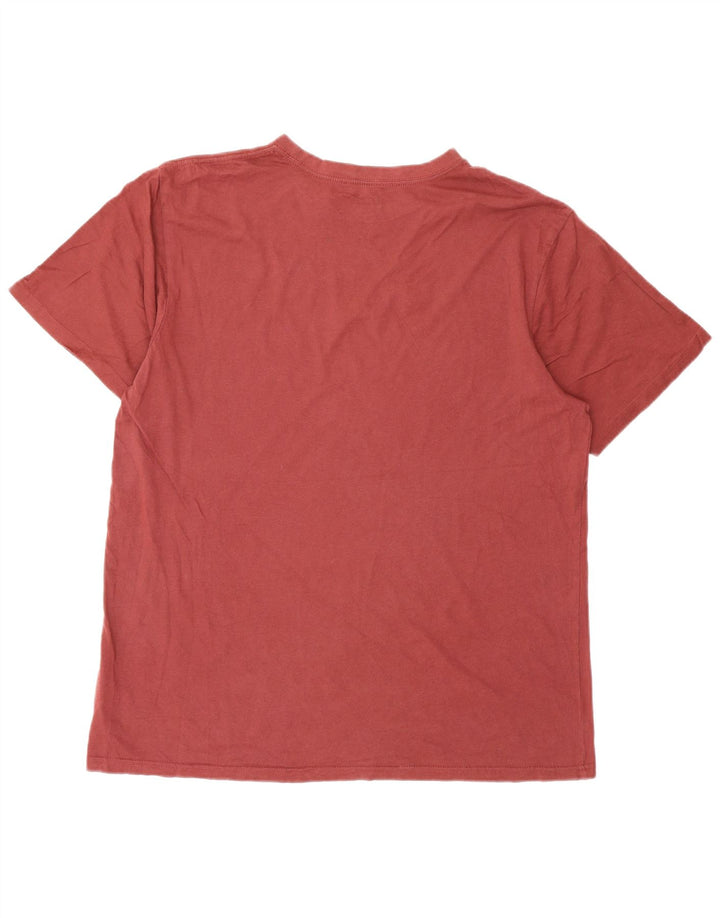 Volcom Mens Modern Fit T-Shirt Top Large Burgundy Cotton