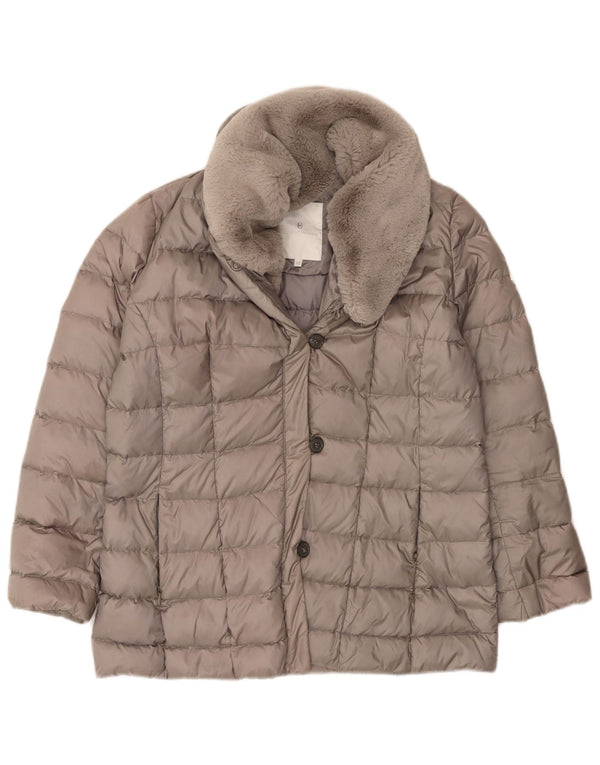Conte of Florence Womens Padded Jacket IT 48 XL Grey