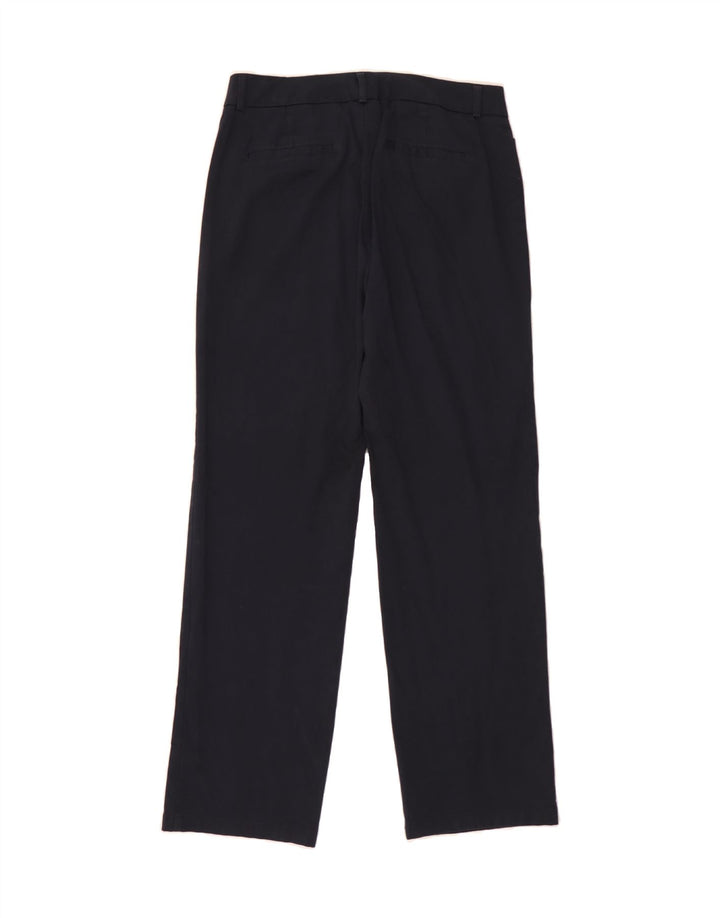 DOCKERS Womens Straight Casual Trousers US 8 Medium W30 L31 Navy Blue Vintage Dockers and Second-Hand Dockers from Messina Hembry 
