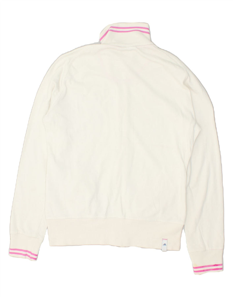 ADIDAS Mens Tracksuit Top Jacket UK 38/ 40 Medium White Cotton | Vintage Adidas | Thrift | Second-Hand Adidas | Used Clothing | Messina Hembry 