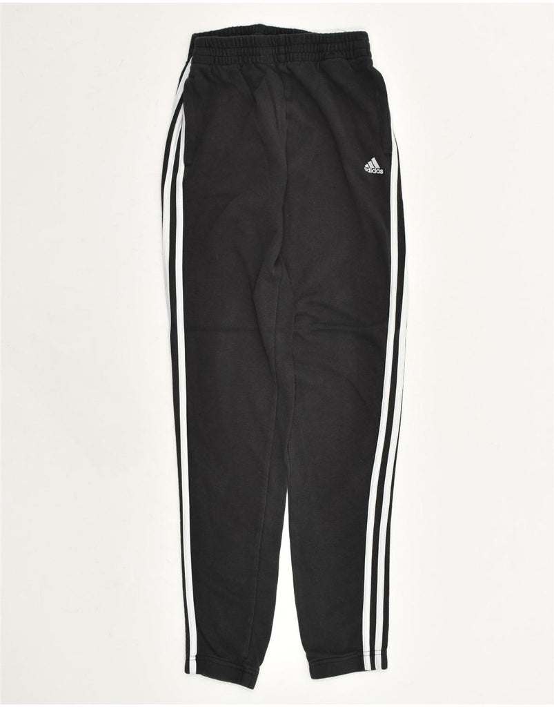 ADIDAS Girls Tracksuit Trousers Joggers 13-14 Years Black Cotton | Vintage Adidas | Thrift | Second-Hand Adidas | Used Clothing | Messina Hembry 