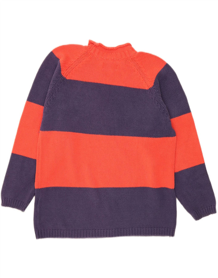 EDDIE BAUER Womens Turtle Neck Jumper Sweater Medium Red Colourblock Vintage Eddie Bauer and Second-Hand Eddie Bauer from Messina Hembry 