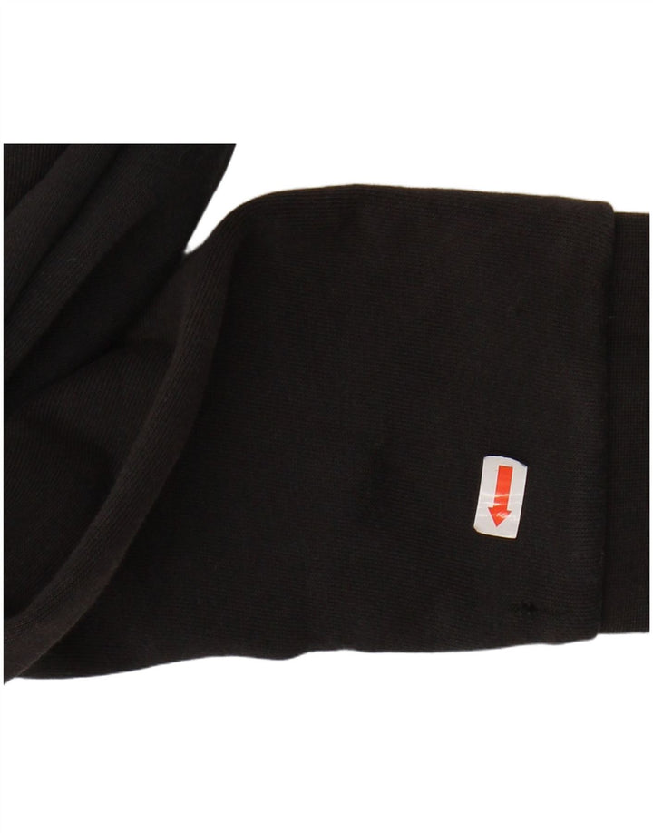 ADIDAS Womens Graphic Zip Hoodie Sweater UK 4/6 XS Black