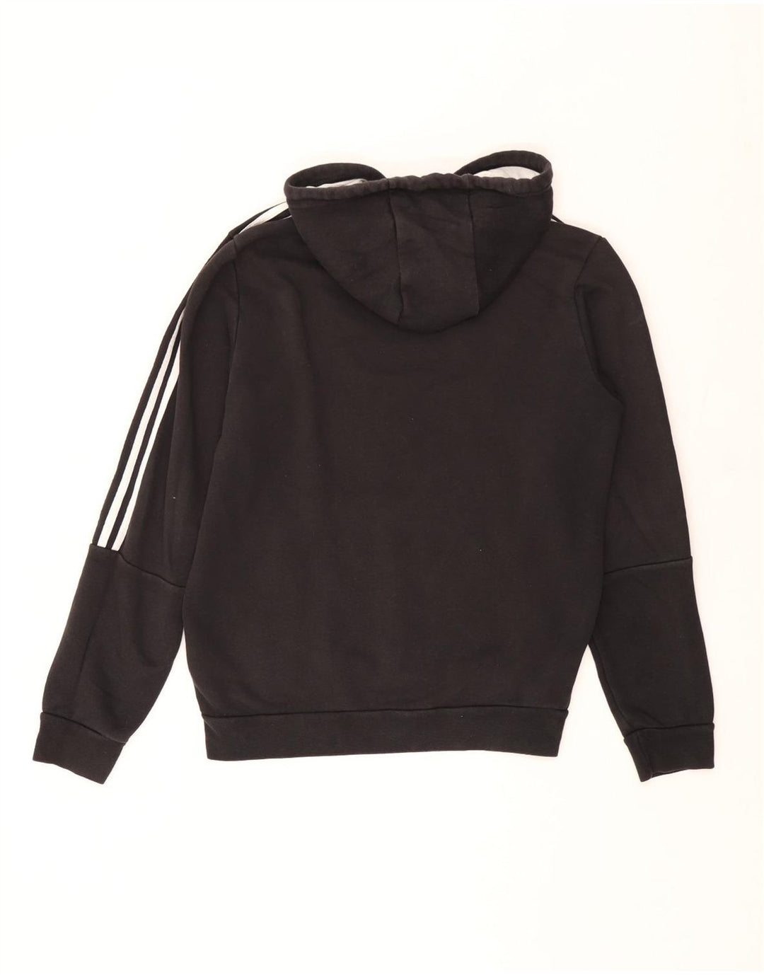 Adidas Mens Hoodie Jumper Medium Black Cotton