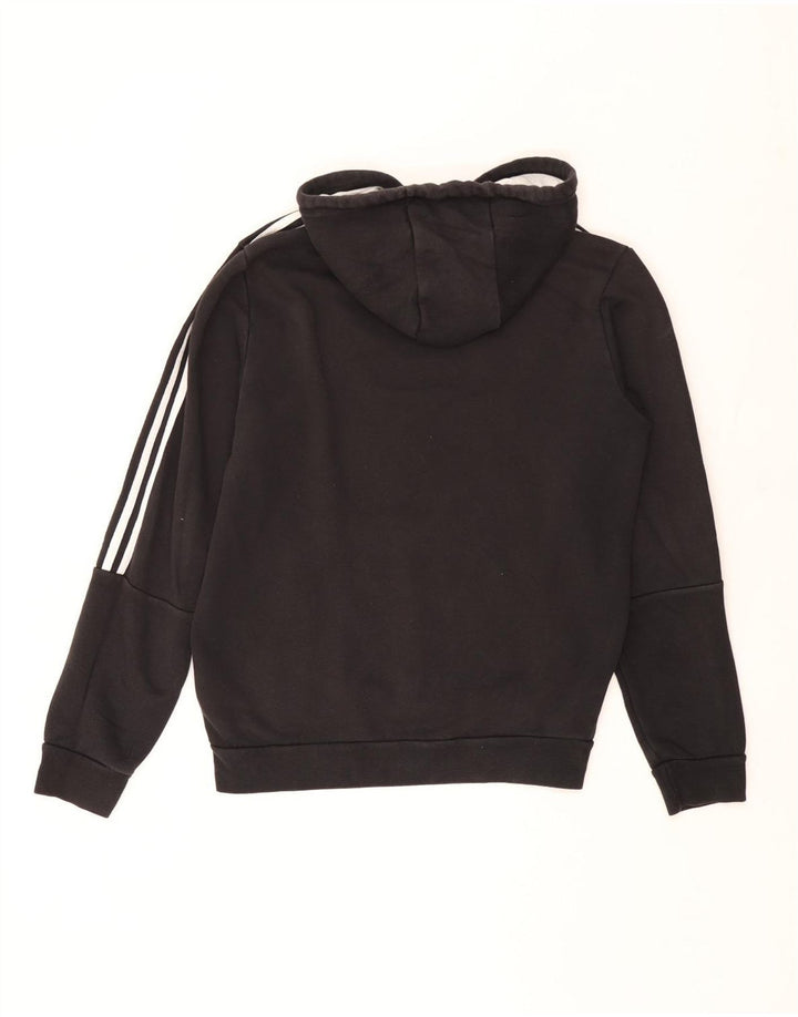 Adidas Mens Hoodie Jumper Medium Black Cotton