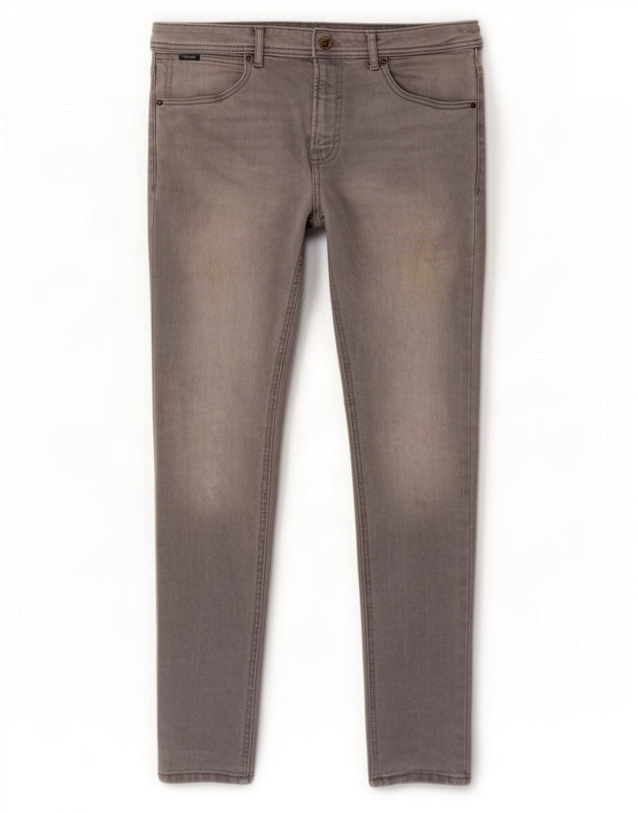 Zara Mens Slim Jeans EU 44 Large W34 L31 Grey Cotton