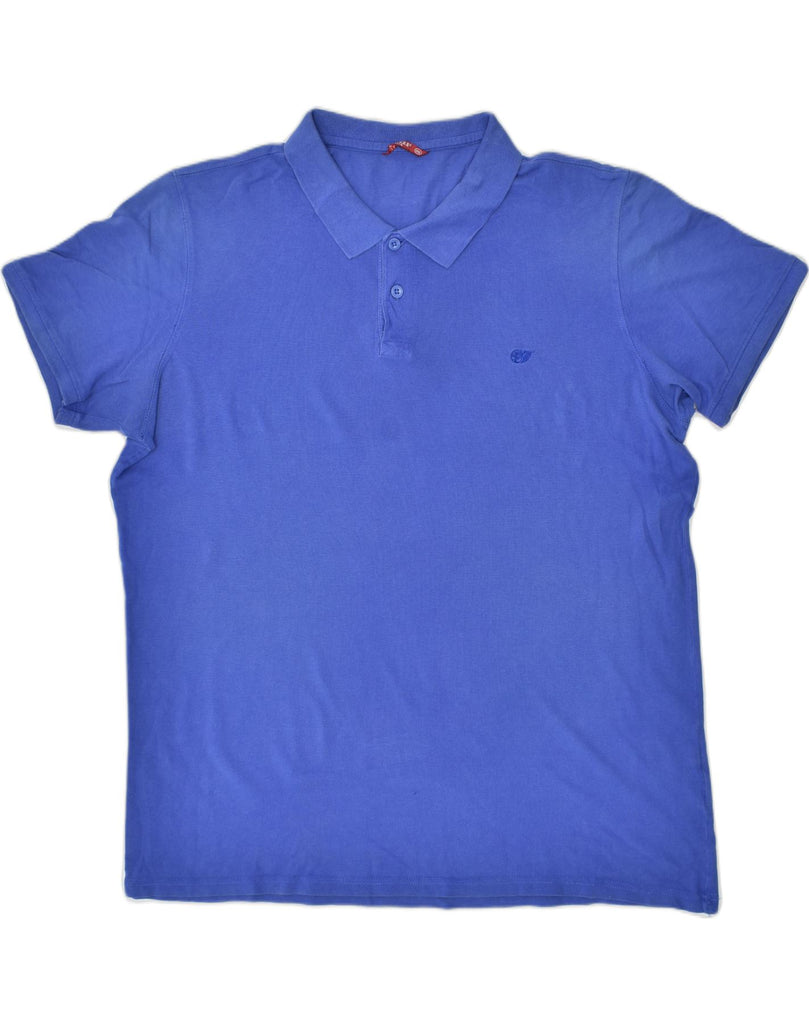 CARRERA Mens Polo Shirt XL Blue Cotton | Vintage | Thrift | Second-Hand | Used Clothing | Messina Hembry 