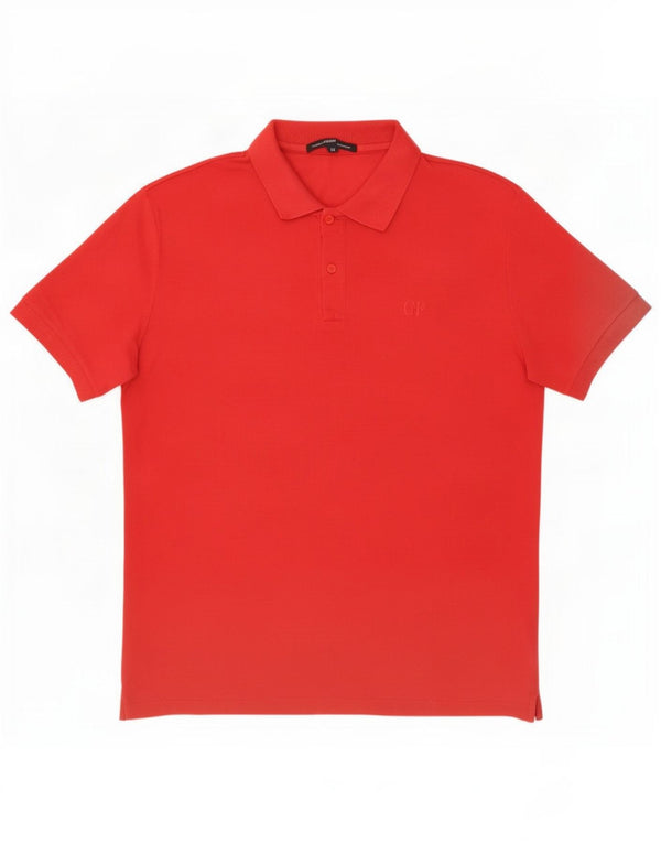 Gianfranco Ferre Mens Polo Shirt IT 52 Large Red Cotton