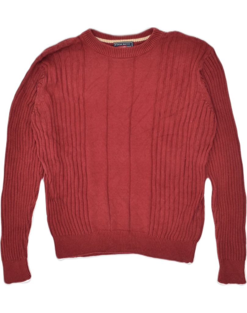 WRANGLER Mens Crew Neck Jumper Sweater Medium Red Cotton | Vintage Wrangler | Thrift | Second-Hand Wrangler | Used Clothing | Messina Hembry 