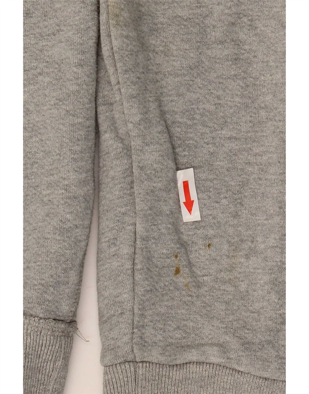 Fat Face Mens Graphic Hoodie Jumper Small Grey Flecked Cotton