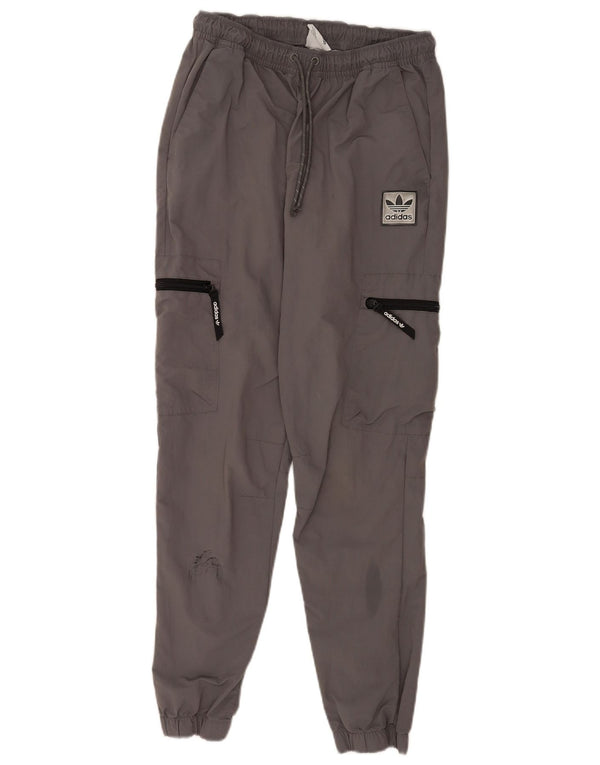 Adidas Mens Cargo Tracksuit Trousers Joggers Medium Grey Nylon