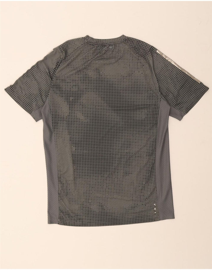 ADIDAS Mens Climacool T-Shirt Top Small Grey Spotted Vintage Adidas and Second-Hand Adidas from Messina Hembry 