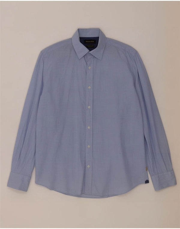 Massimo Dutti Mens Shirt Medium Blue
