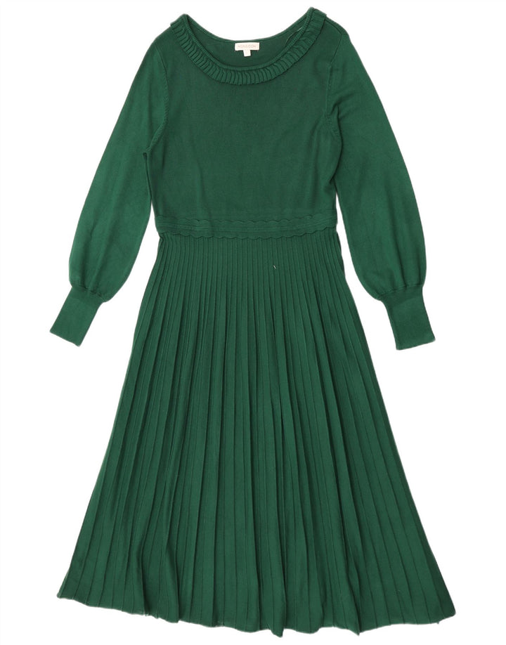Monsoon Womens Jumper Dress UK 14 Large Green