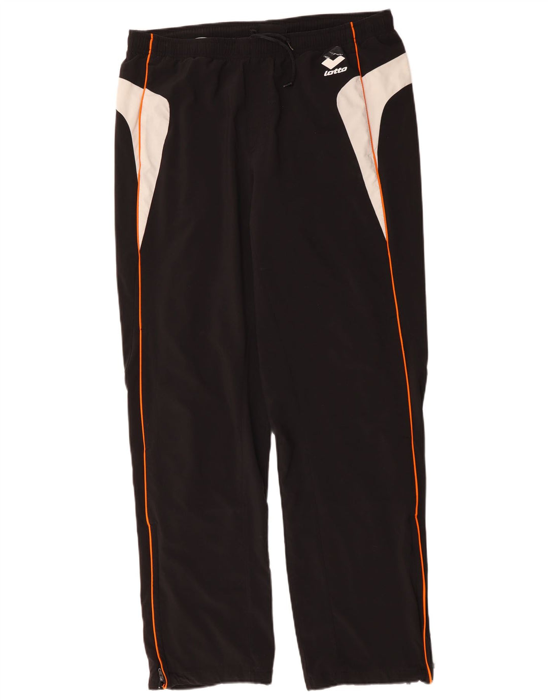 LOTTO Mens Tracksuit Trousers Large Black Colourblock Polyester