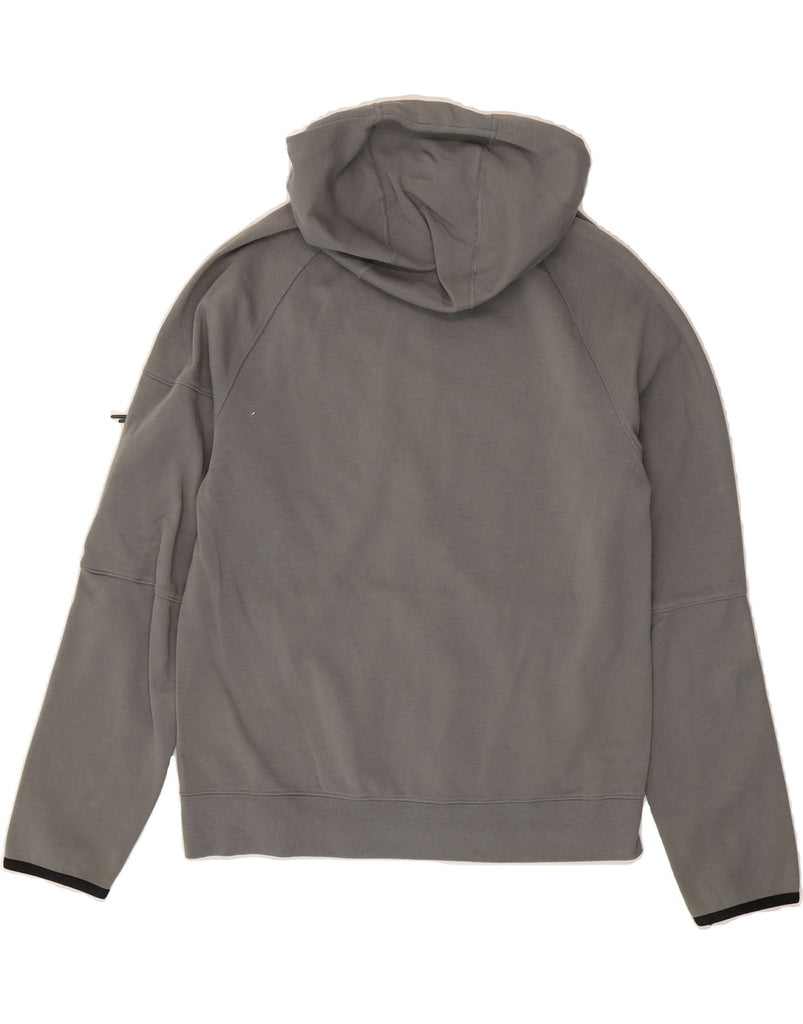 NIKE Mens Zip Hoodie Sweater Medium Grey Colourblock Cotton Vintage Nike and Second-Hand Nike from Messina Hembry 
