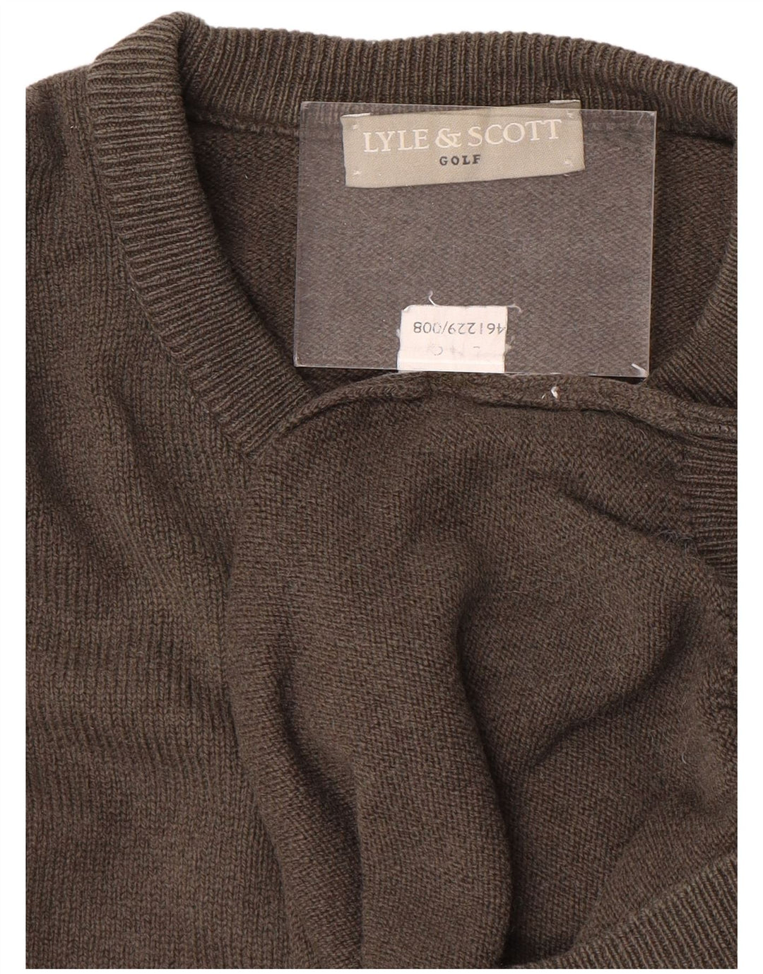 Lyle & Scott Mens Golf Crew Neck Jumper Sweater Large Grey