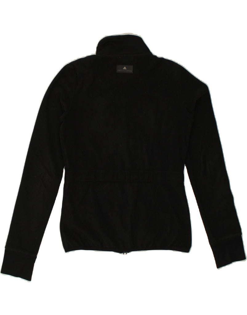 ADIDAS Womens Stella McCartney Fleece Jacket EU 40 Medium Black Polyester Vintage Adidas and Second-Hand Adidas from Messina Hembry 