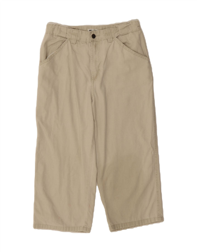 LEE Womens Capri Cargo Trousers US 8 Medium W30 L20 Beige Cotton Vintage Lee and Second-Hand Lee from Messina Hembry 
