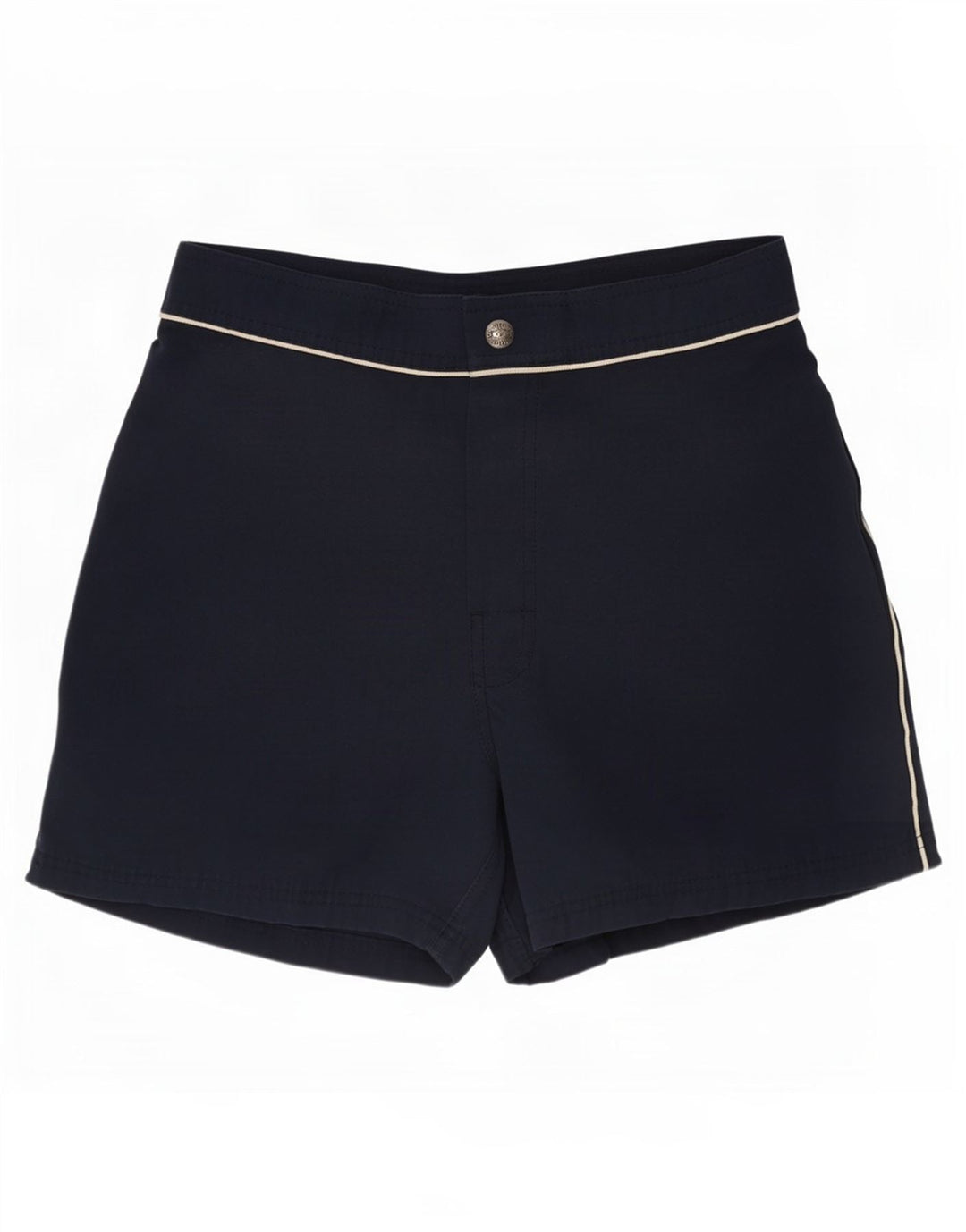 Bear Mens Swimming Shorts Small Navy Blue Polyester