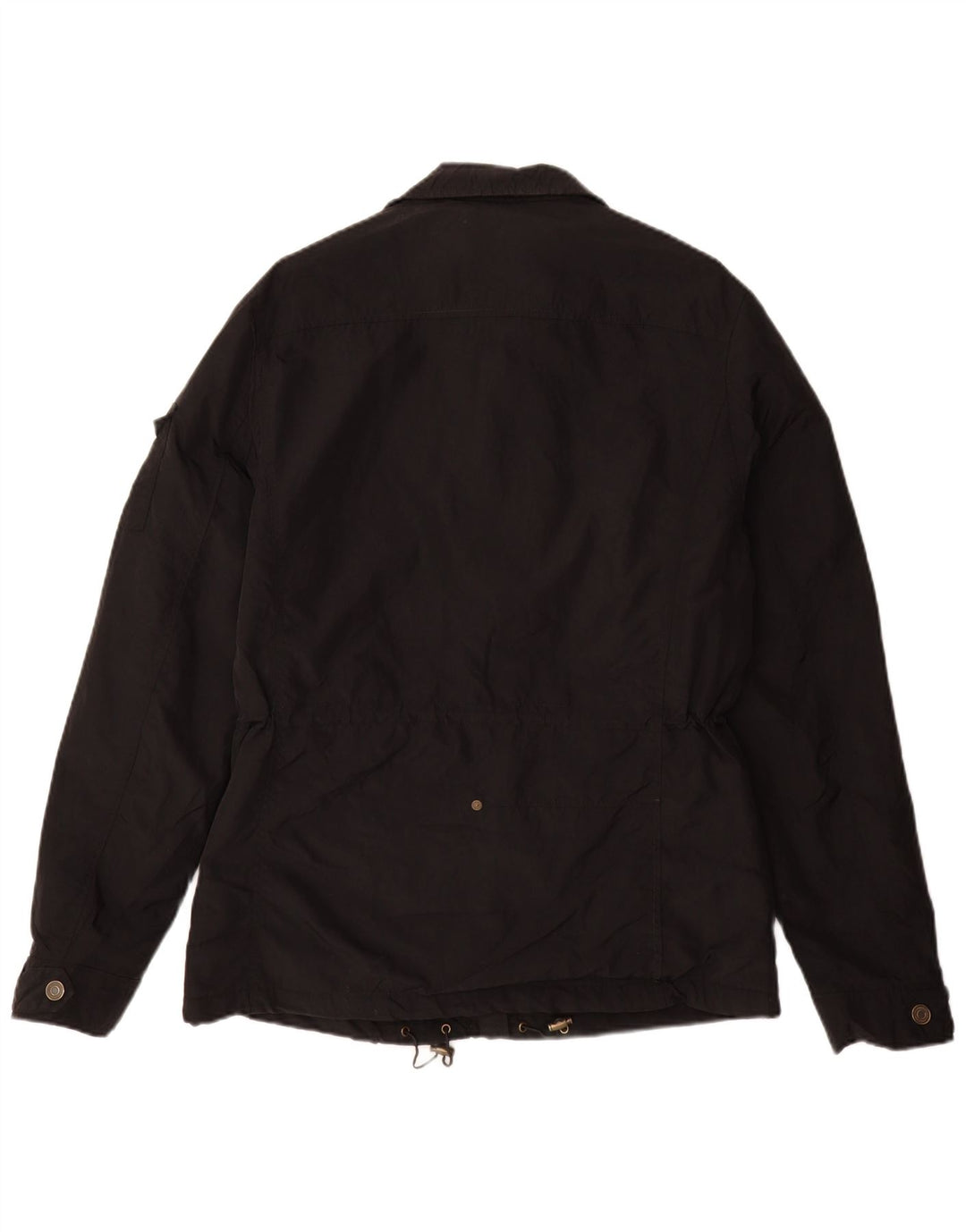 Calvin Klein Jeans Mens Military Jacket UK 40 Large Black Nylon