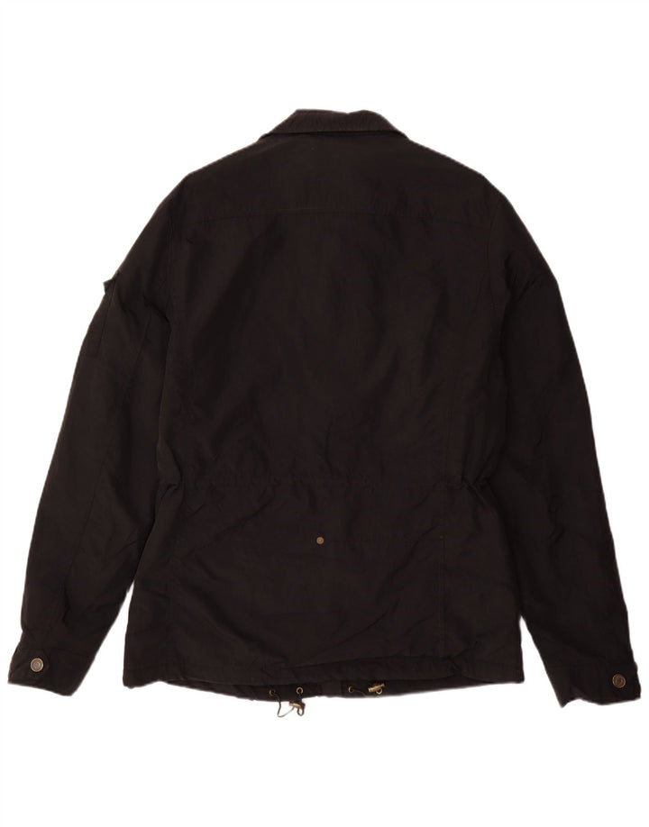 Calvin Klein Jeans Mens Military Jacket UK 40 Large Black Nylon