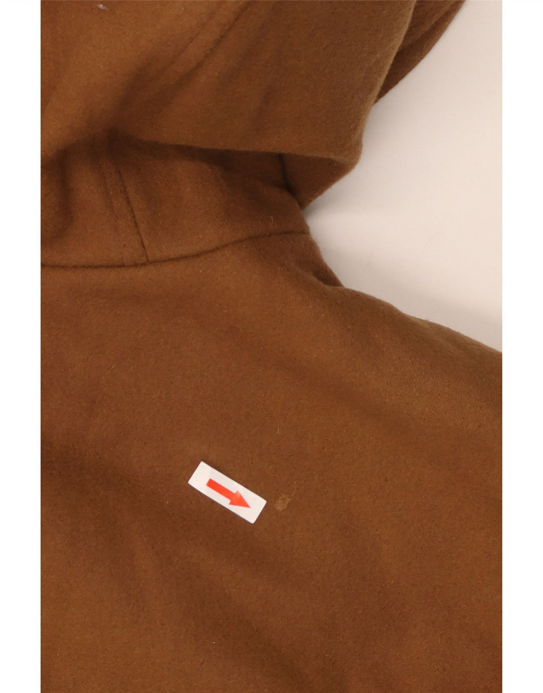 Faciba Mens Hooded Duffle Coat IT 50 Large Brown Wool