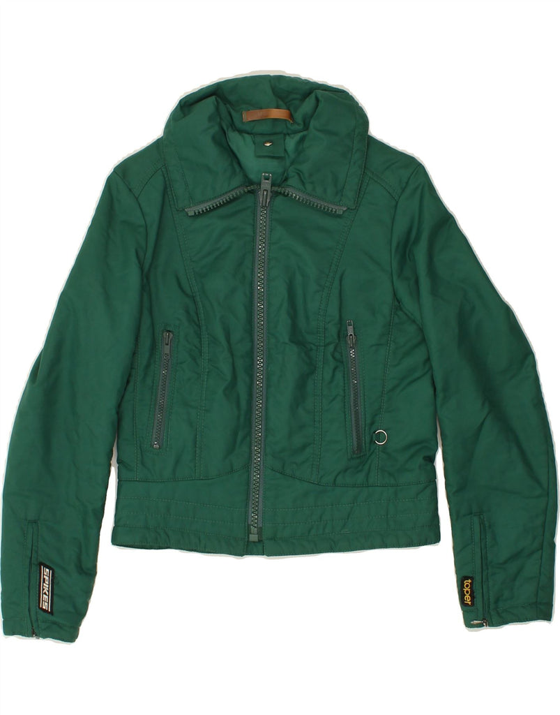 VINTAGE Womens Bomber Jacket EU 38 Medium Green Vintage Vintage and Second-Hand Vintage from Messina Hembry 