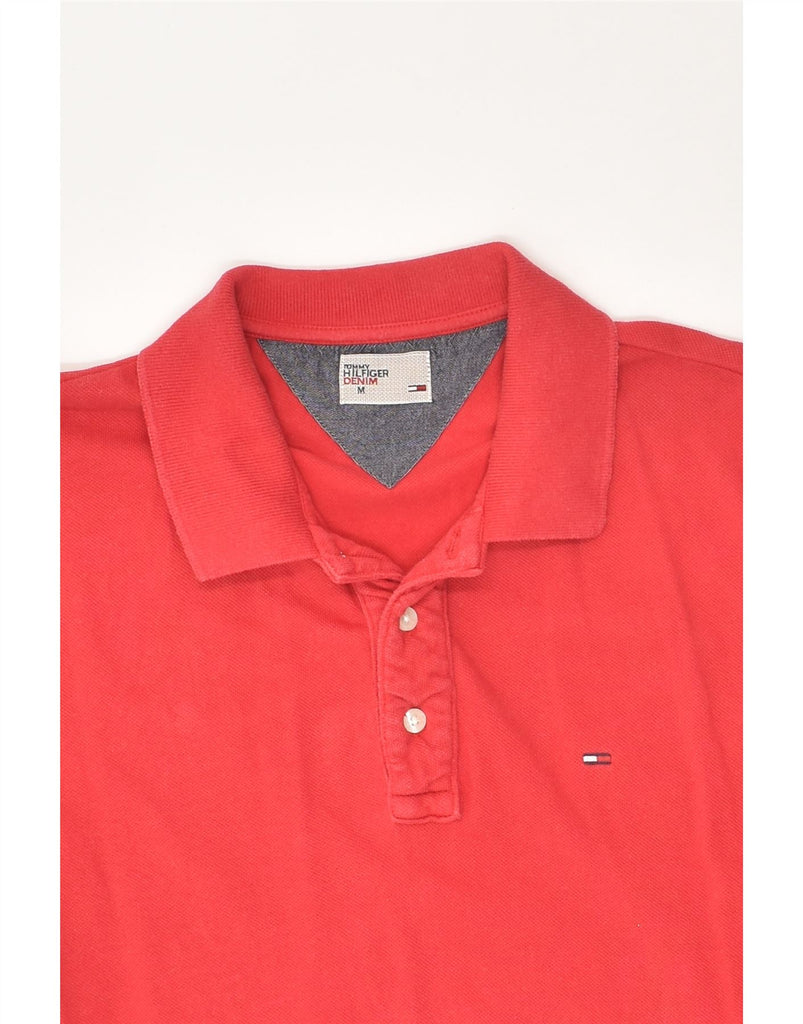 TOMMY HILFIGER Mens Polo Shirt Medium Red Cotton | Vintage Tommy Hilfiger | Thrift | Second-Hand Tommy Hilfiger | Used Clothing | Messina Hembry 