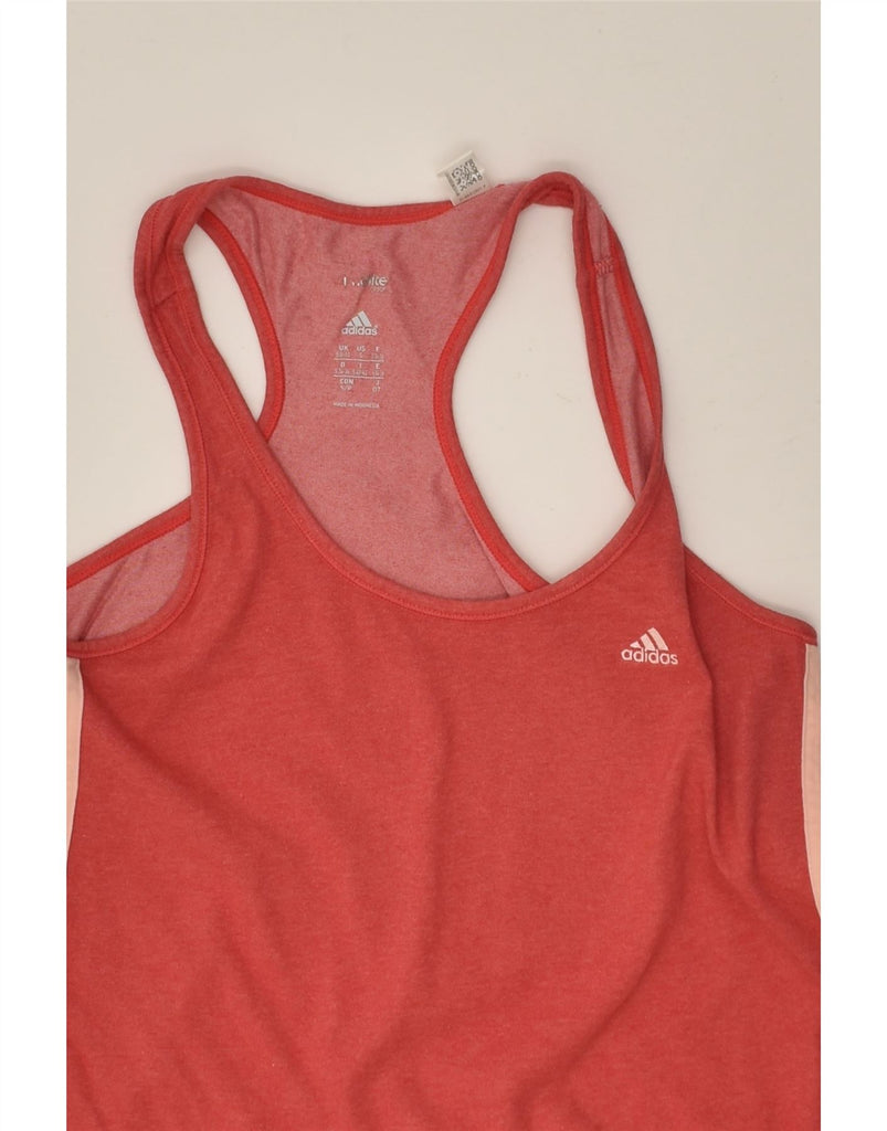 ADIDAS Womens Climalite Vest Top UK 8/10 Small Red Cotton | Vintage Adidas | Thrift | Second-Hand Adidas | Used Clothing | Messina Hembry 