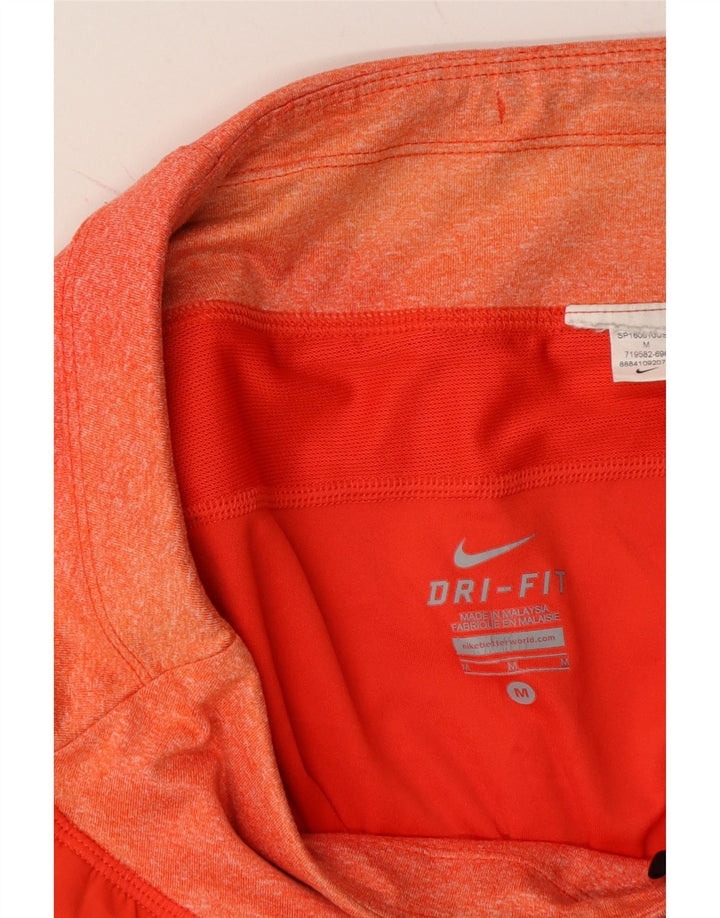 NIKE Womens Sport Shorts UK 14 Medium Orange Colourblock Vintage Nike and Second-Hand Nike from Messina Hembry 